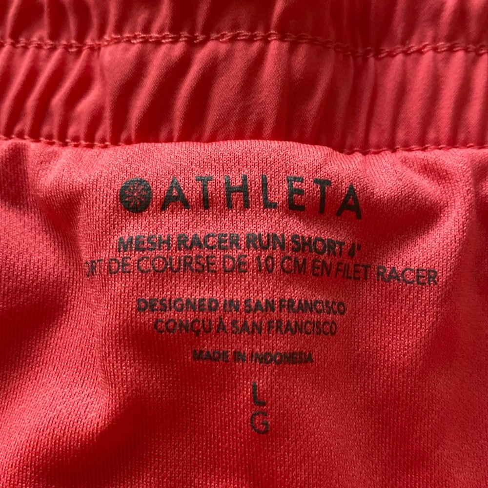 Athleta Mesh Racer Run Short size L